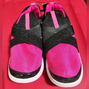 Pink &black slip on sneaker